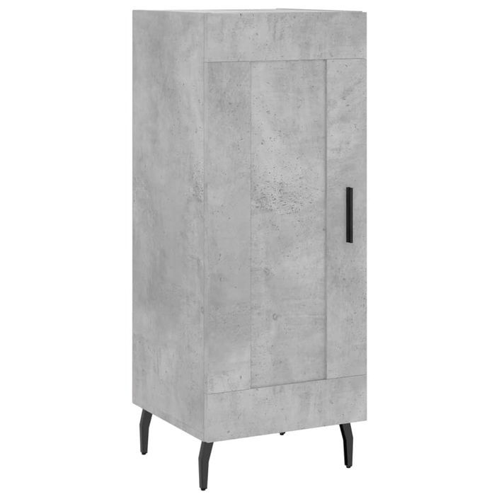 Buffet Gris béton 34,5x34x90 cm Bois d'ingénierie - Photo n°1