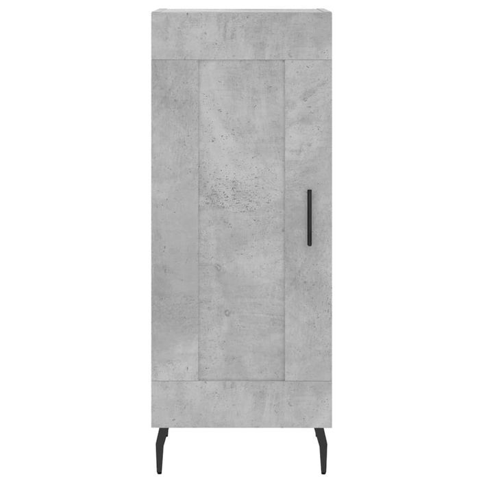 Buffet Gris béton 34,5x34x90 cm Bois d'ingénierie - Photo n°5