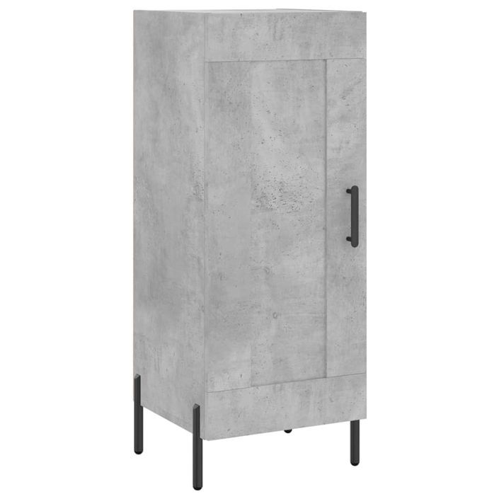 Buffet Gris béton 34,5x34x90 cm Bois d'ingénierie - Photo n°1