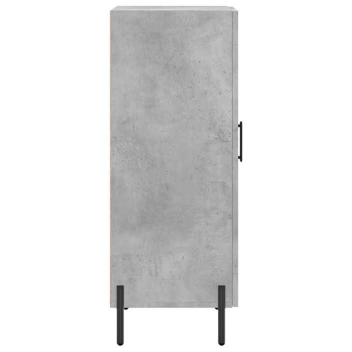 Buffet Gris béton 34,5x34x90 cm Bois d'ingénierie - Photo n°7