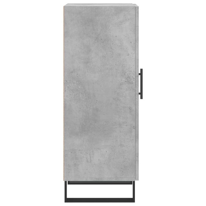 Buffet Gris béton 34,5x34x90 cm Bois d'ingénierie - Photo n°7