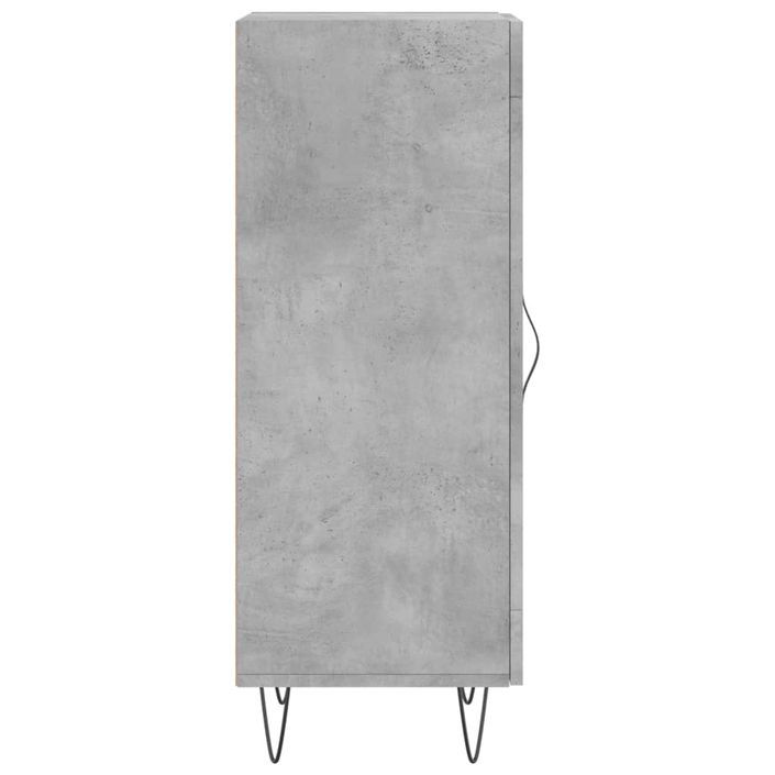 Buffet Gris béton 34,5x34x90 cm Bois d'ingénierie - Photo n°7