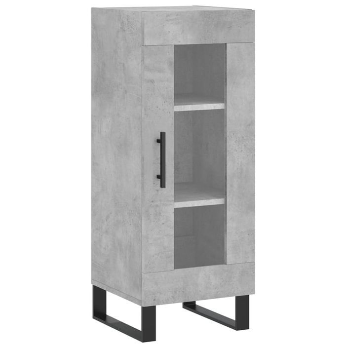 Buffet Gris béton 34,5x34x90 cm Bois d'ingénierie - Photo n°1