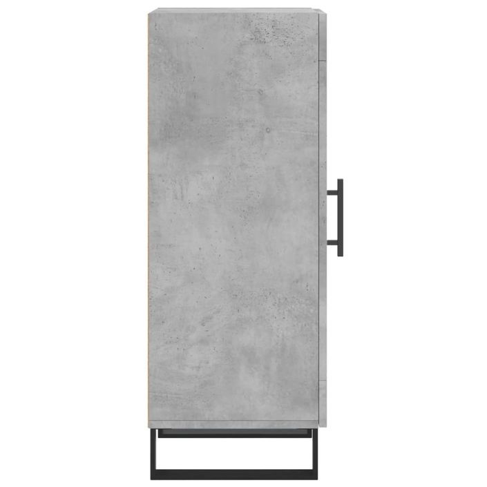 Buffet Gris béton 34,5x34x90 cm Bois d'ingénierie - Photo n°7