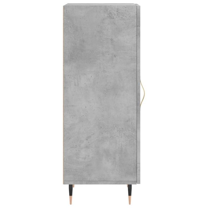 Buffet Gris béton 34,5x34x90 cm Bois d'ingénierie - Photo n°7