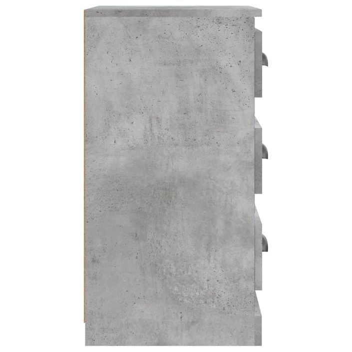 Buffet gris béton 36x35,5x67,5 cm bois d'ingénierie - Photo n°5