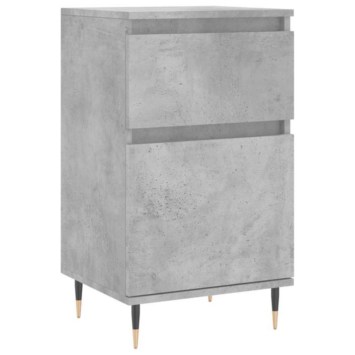 Buffet gris béton 40x35x70 cm bois d'ingénierie - Photo n°1