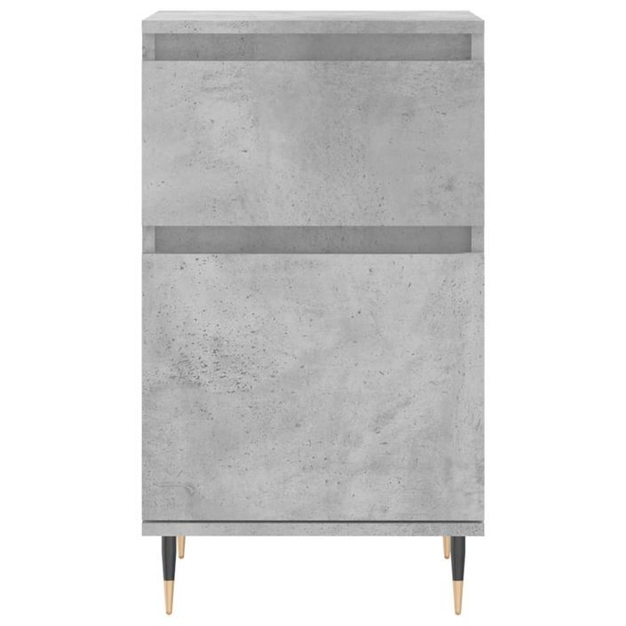 Buffet gris béton 40x35x70 cm bois d'ingénierie - Photo n°5