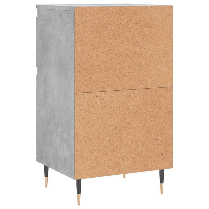 Buffet gris béton 40x35x70 cm bois d'ingénierie - Photo n°8