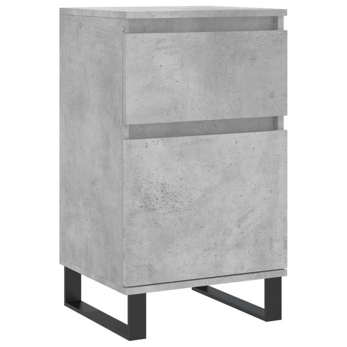 Buffet gris béton 40x35x70 cm bois d'ingénierie - Photo n°1