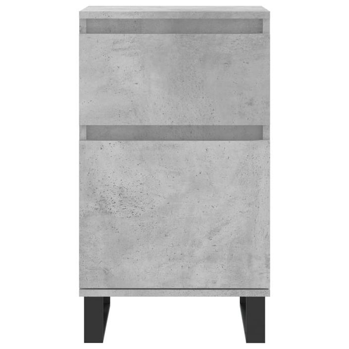 Buffet gris béton 40x35x70 cm bois d'ingénierie - Photo n°5