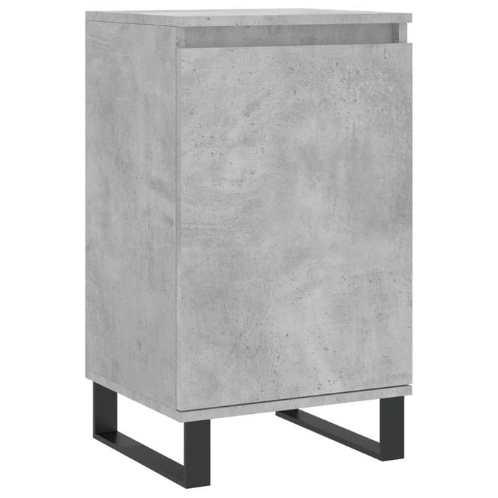 Buffet gris béton 40x35x70 cm bois d'ingénierie - Photo n°1