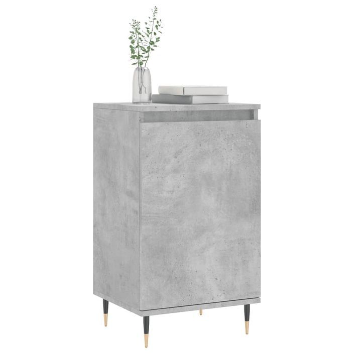 Buffet gris béton 40x35x70 cm bois d'ingénierie - Photo n°3