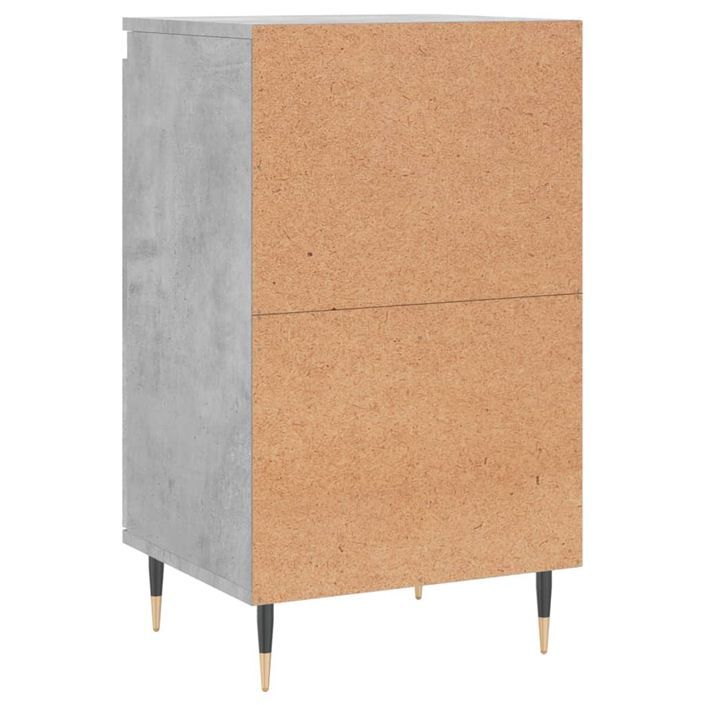 Buffet gris béton 40x35x70 cm bois d'ingénierie - Photo n°8