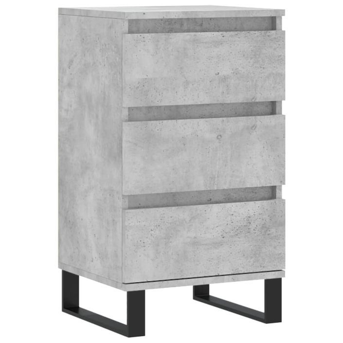 Buffet gris béton 40x35x70 cm bois d'ingénierie - Photo n°1