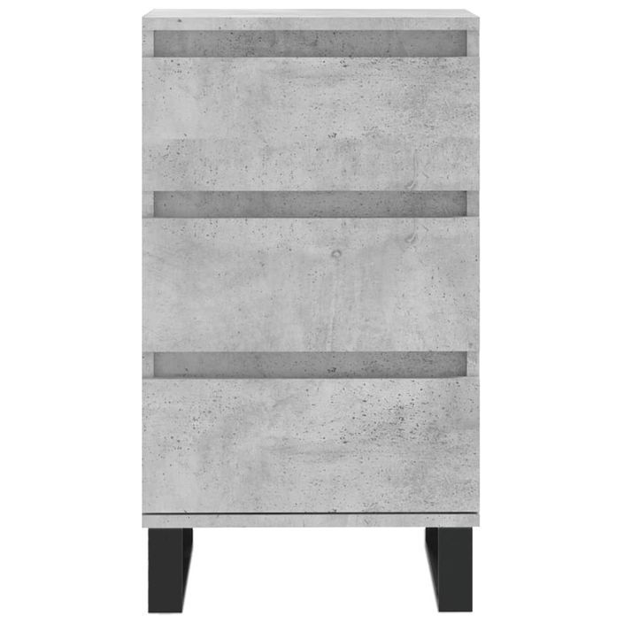 Buffet gris béton 40x35x70 cm bois d'ingénierie - Photo n°5