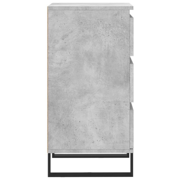 Buffet gris béton 40x35x70 cm bois d'ingénierie - Photo n°7