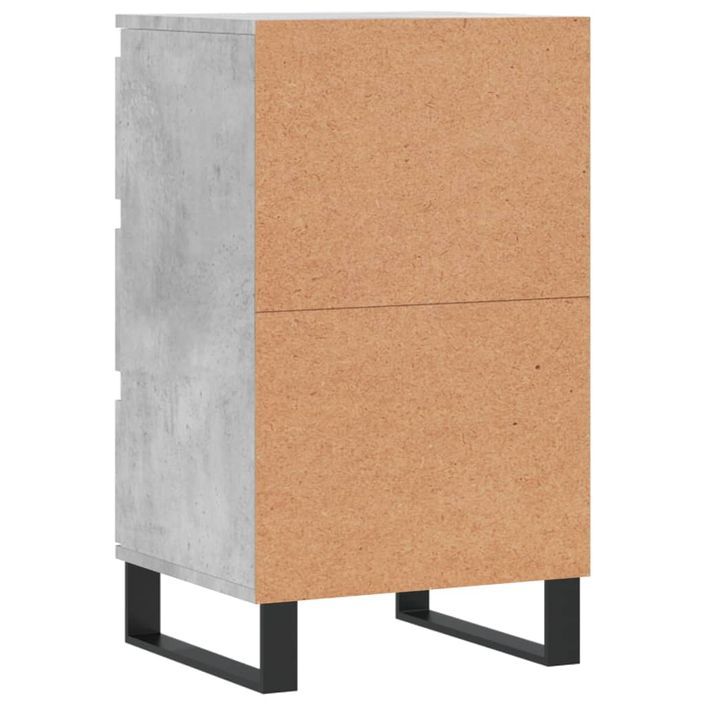 Buffet gris béton 40x35x70 cm bois d'ingénierie - Photo n°8