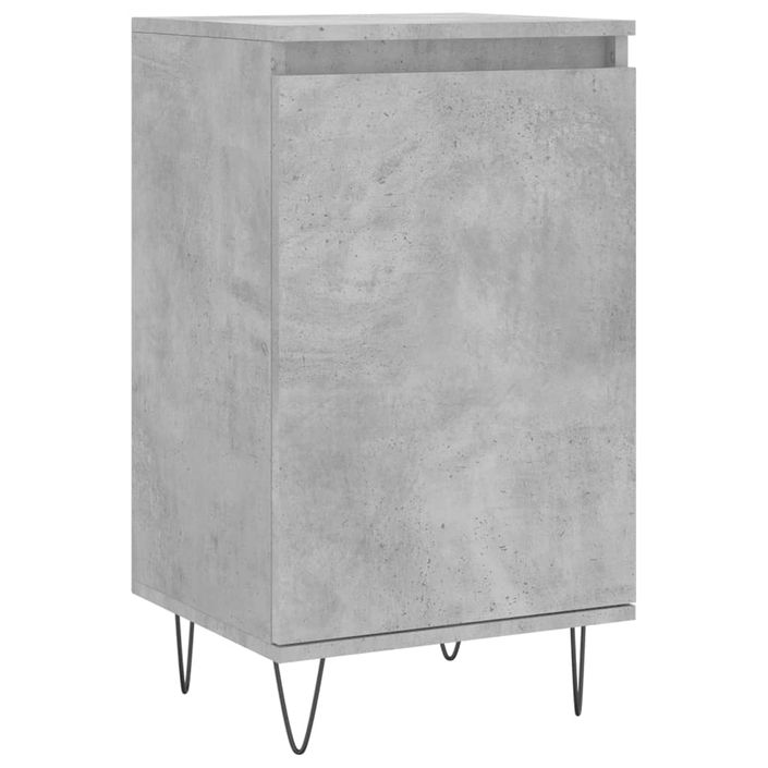 Buffet gris béton 40x35x70 cm bois d'ingénierie - Photo n°1