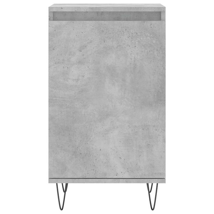 Buffet gris béton 40x35x70 cm bois d'ingénierie - Photo n°5