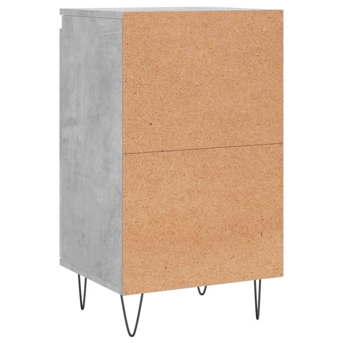 Buffet gris béton 40x35x70 cm bois d'ingénierie - Photo n°8