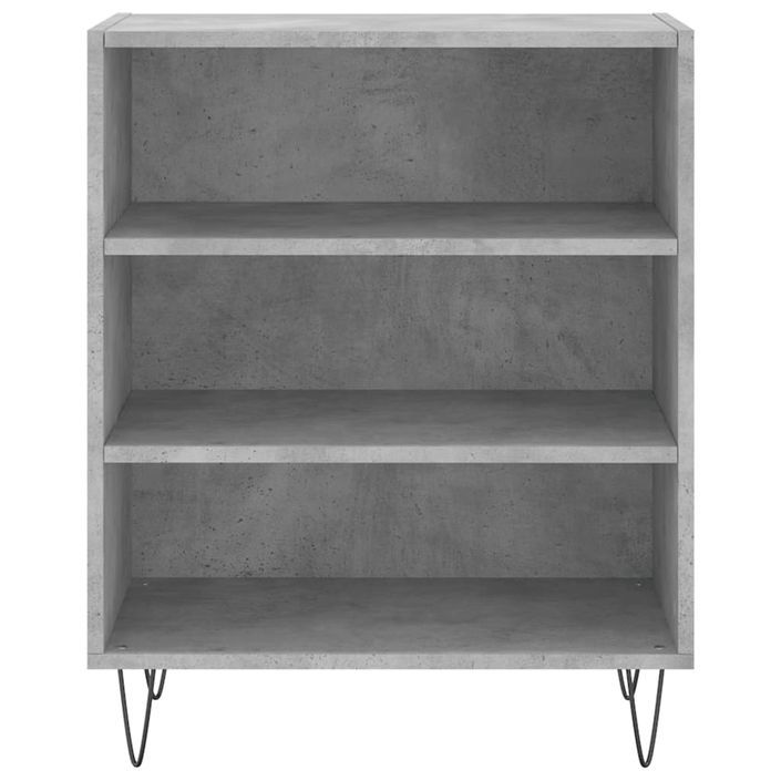 Buffet gris béton 57x35x70 cm bois d'ingénierie - Photo n°4