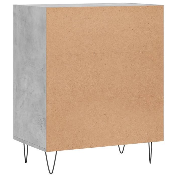 Buffet gris béton 57x35x70 cm bois d'ingénierie - Photo n°6