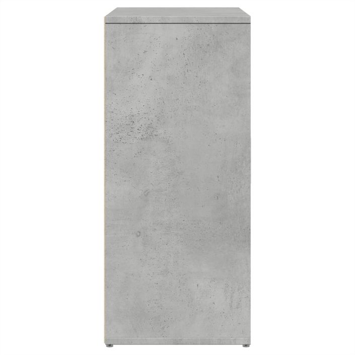 Buffet gris béton 60x31x70 cm bois d'ingénierie - Photo n°6