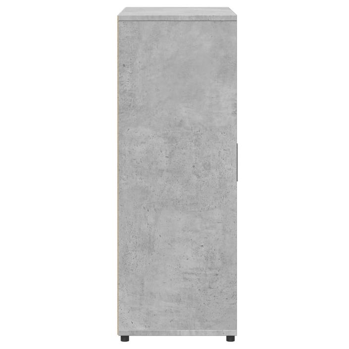 Buffet gris béton 60x31x84 cm bois d'ingénierie - Photo n°6