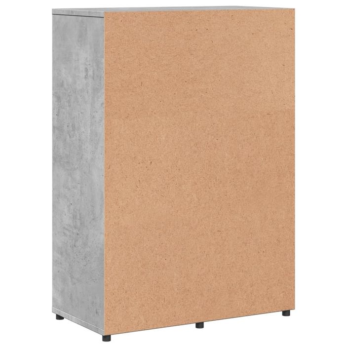 Buffet gris béton 60x31x84 cm bois d'ingénierie - Photo n°7