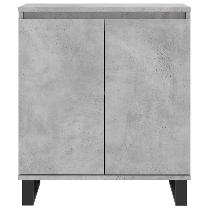 Buffet Gris béton 60x35x70 cm Bois d'ingénierie - Photo n°5