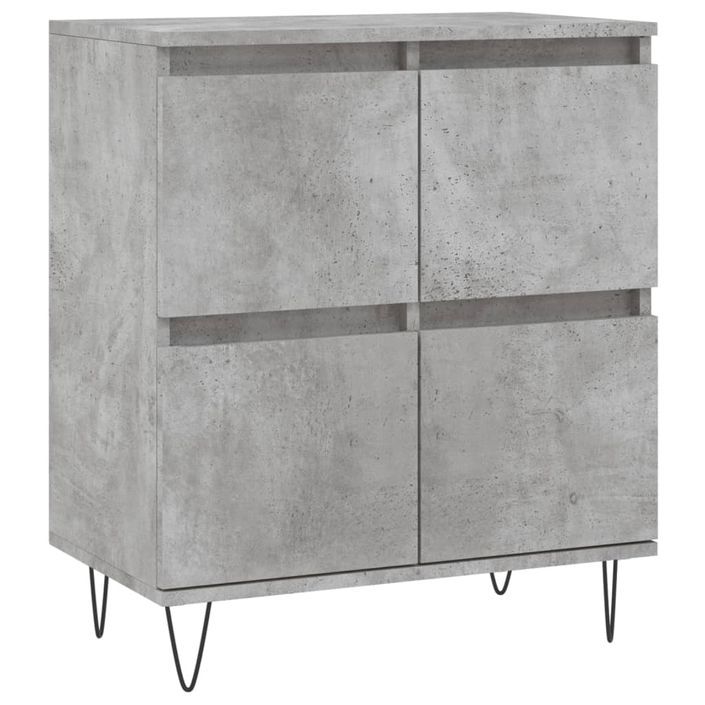 Buffet Gris béton 60x35x70 cm Bois d'ingénierie - Photo n°1