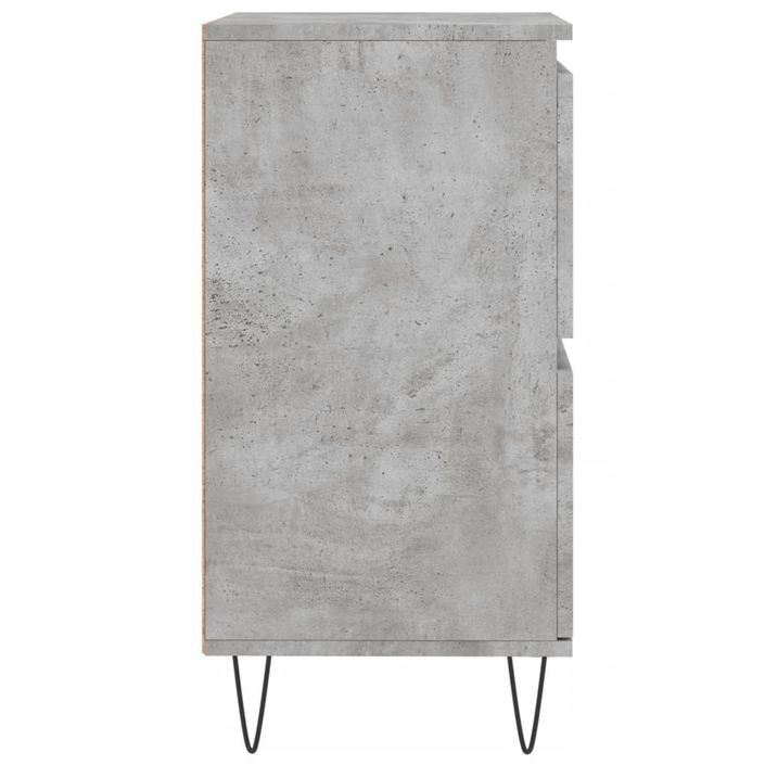 Buffet Gris béton 60x35x70 cm Bois d'ingénierie - Photo n°7