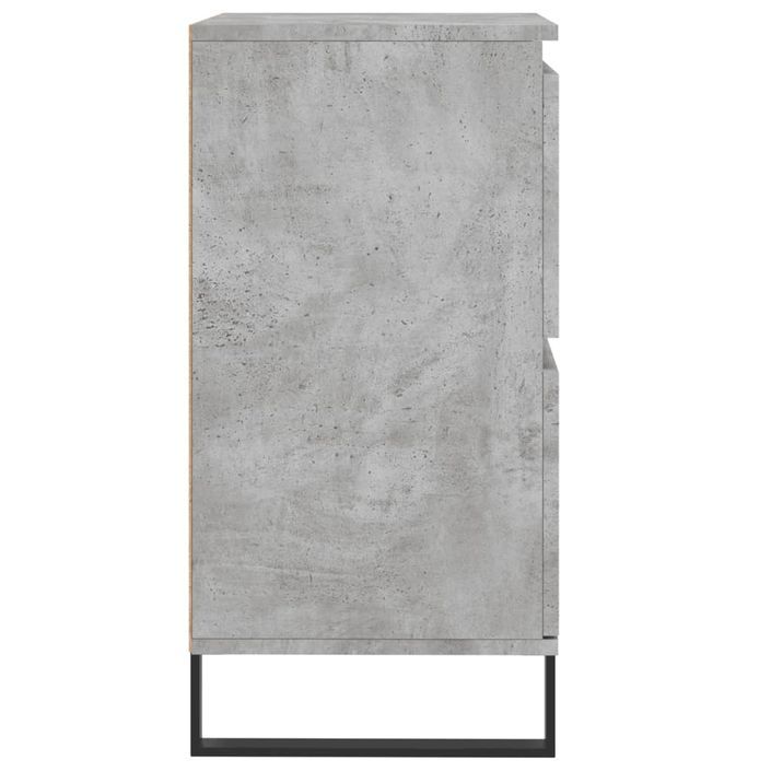 Buffet Gris béton 60x35x70 cm Bois d'ingénierie - Photo n°7