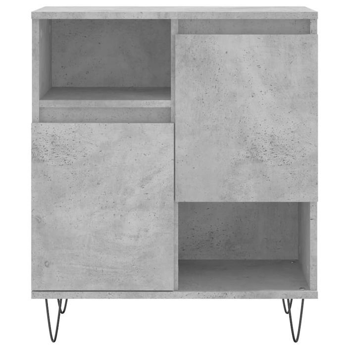 Buffet Gris béton 60x35x70 cm Bois d'ingénierie - Photo n°5