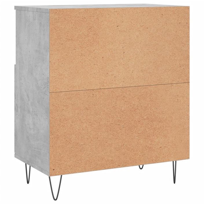 Buffet Gris béton 60x35x70 cm Bois d'ingénierie - Photo n°8