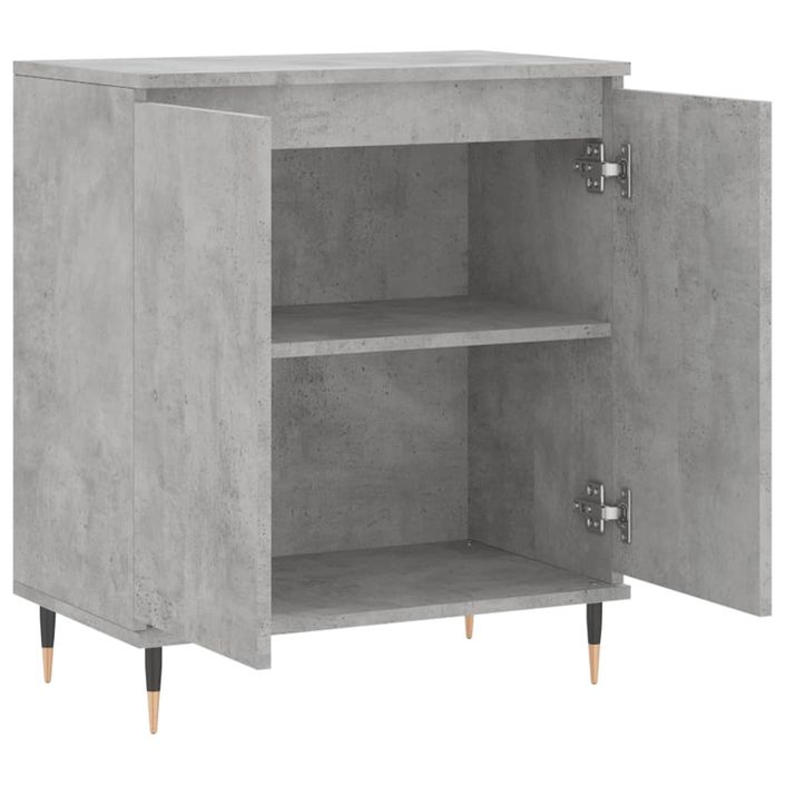 Buffet Gris béton 60x35x70 cm Bois d'ingénierie - Photo n°6