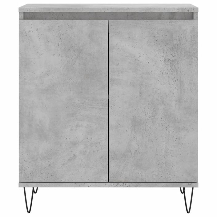 Buffet Gris béton 60x35x70 cm Bois d'ingénierie - Photo n°5