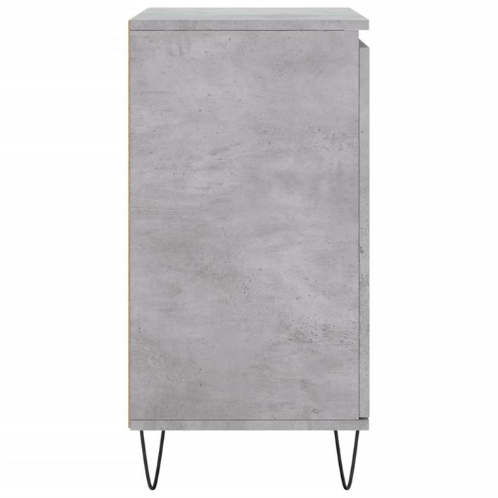 Buffet Gris béton 60x35x70 cm Bois d'ingénierie - Photo n°7