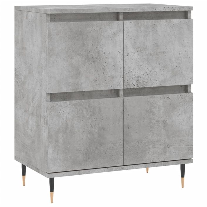 Buffet Gris béton 60x35x70 cm Bois d'ingénierie - Photo n°1