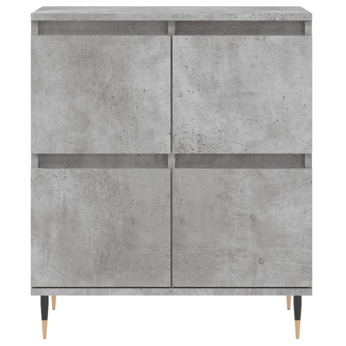 Buffet Gris béton 60x35x70 cm Bois d'ingénierie - Photo n°5