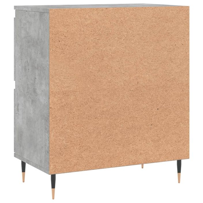 Buffet Gris béton 60x35x70 cm Bois d'ingénierie - Photo n°8