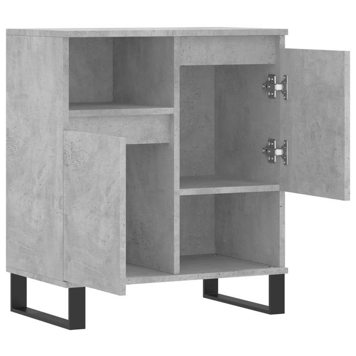 Buffet Gris béton 60x35x70 cm Bois d'ingénierie - Photo n°6