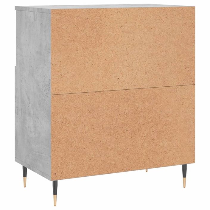 Buffet Gris béton 60x35x70 cm Bois d'ingénierie - Photo n°8