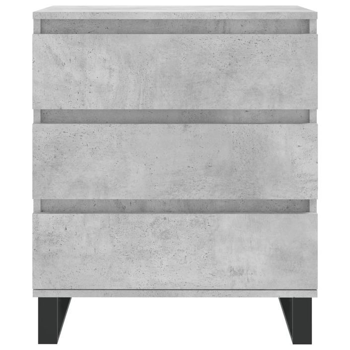 Buffet Gris béton 60x35x70 cm Bois d'ingénierie - Photo n°5