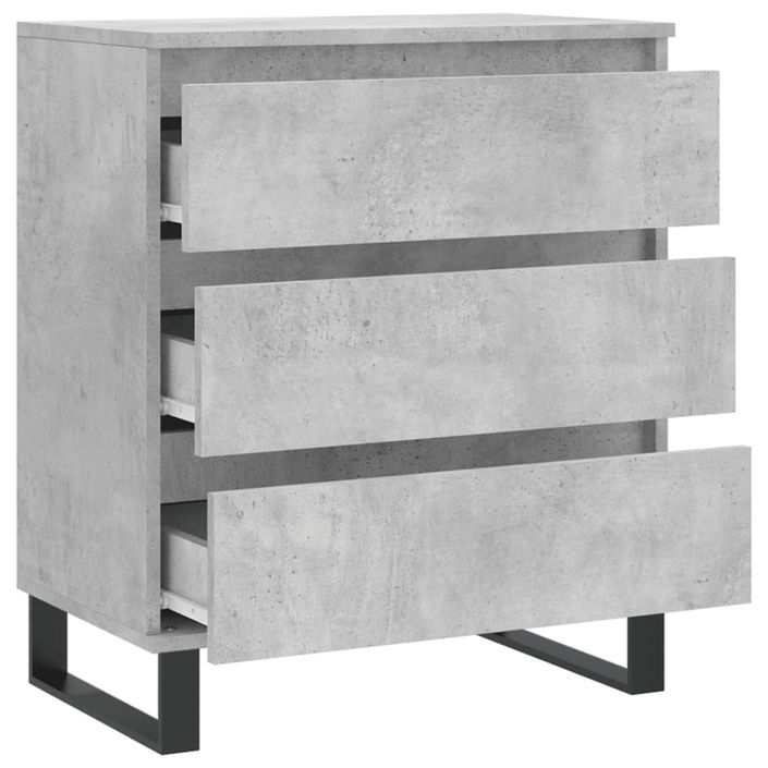 Buffet Gris béton 60x35x70 cm Bois d'ingénierie - Photo n°6