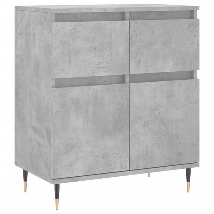 Buffet Gris béton 60x35x70 cm Bois d'ingénierie - Photo n°1