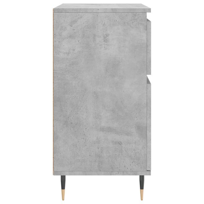 Buffet Gris béton 60x35x70 cm Bois d'ingénierie - Photo n°7