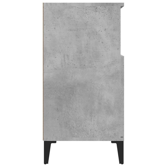 Buffet Gris béton 60x35x70 cm Bois d'ingénierie - Photo n°7