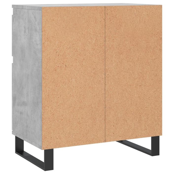 Buffet Gris béton 60x35x70 cm Bois d'ingénierie - Photo n°8